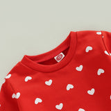 Heart Print Long Sleeve Pullover outfit bby
