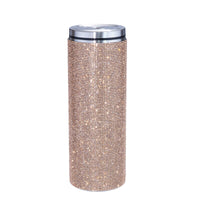 Shining Diamond Thermos Bottles Stainless Steel Tumblers with Straw Portable Water Bottle