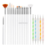 Multiple nail art nail brush Design Tip Drawing Carving Dotting Nail Pen Builder Flat Liner Acrylic Gel Polish Manicure