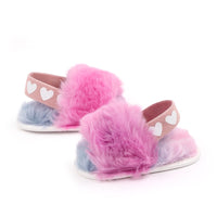 Faux Fur Cute Infant Toddler Baby Slippers bby