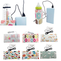 USB Milk Water Warmer Mother And Baby Travel Stroller Insulated Bag Nursing Bottle Heater bby