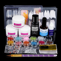 Acrylic Nail Kit With Nail Lamp Drill Machine All for Manicure Extension Acrylic Powder Liquid Glitter Nail kit