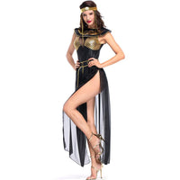 Halloween Cosplay  Egypt Princess Golden Dresses Cleopatra Ancient Egyptian Pharaoh Costume