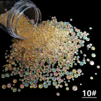 Caviar Beads Crystal Tiny Rhinestones For Manicure Glass Balls Micro Bead For Nail Decorations DIY Charms Nail Art