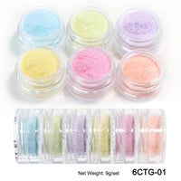 Neon Phosphor Pigment Powder Fluorescent Nail Glitter  Shinny Chrome Dust DIY Gel Polish Manicure Nails Art Decoration