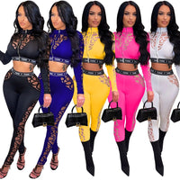 Two 2-piece Set Tracksuits Tight Suit Fitness Outfits