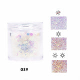 10ML Bottled Nail Art  White Black Gold Purple Light Colorful Nail Woolen Powder Nail Art Glitter Nails