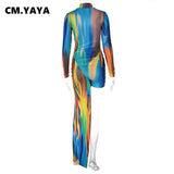 Galaxy Turtleneck Long Sleeve High Low Asymmetrical Floor Length Bodycon Midi Maxi Long Dress