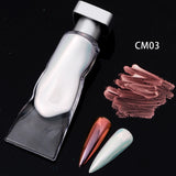 24 Colors Liquid Type Mirror Chrome Powder Metallic Effect for Professional Nail Art Decor Manicure Nails Glitter Pigment