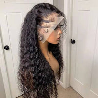 Synthetic Lace Front Wig Kinky Curly Lace Frontal Wigs with Baby Hair High Temperature Synthetic Wig