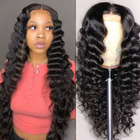 Loose Deep Wave Wig 13x6 Lace Front Wig 30 Inch Human Hair Wigs 5x5 180% Loose Deep Wave13x4 lace Frontal Wig