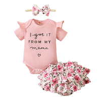 3-18 Months Newborn Baby Girl Clothes Toddler Girl Short Sleeve outfit bby