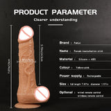 Realistic Telescopic Dildo Vibrator for G Spot sex toy