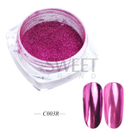 Dazzling Reflective Nails Glitter Powder Sparkly Diamond Rhinestones Pigment Shinning Silver Chrome Decoration Dust