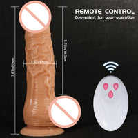 Realistic Telescopic Dildo Vibrator for G Spot sex toy