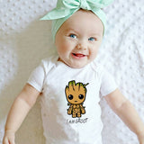 Newborn Boys Girls Baby New Cartoon Graphic Printed onesies bby