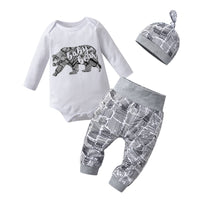 Newborn Infant Baby Boy Clothes Cotton Long Sleeve outfit bby