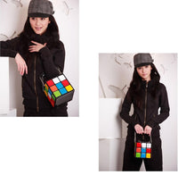 Cube Shape Shoulder Bags Purse Clutch Purse