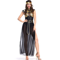 Halloween Cosplay  Egypt Princess Golden Dresses Cleopatra Ancient Egyptian Pharaoh Costume