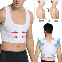Menswear Shapers Tops Men Slimming Chest Trainer Posture Corrector Men Slimming Chest Trainer Slimming Body Shape Underwear