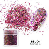 Reflective Nail Art Powder Glitter Nails Super Shinning Crystal Rhinestones Sequins Chrome Pigment UV Gel Polish DIY Decorations