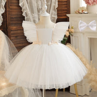 Girls Toddler Kids Lace Birthday Clothes Little Girl Princess Gown bby