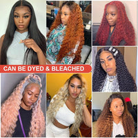 Hot Red Lace Frontal Wig Curly Human Hair Wigs 99J Deep Wave 13x4 Transparent Lace Wig T PART Lace Front Human Hair Pre plucked - Divine Diva Beauty