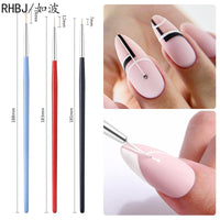 Multiple nail art nail brush Design Tip Drawing Carving Dotting Nail Pen Builder Flat Liner Acrylic Gel Polish Manicure