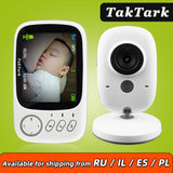 3.2 inch Wireless Video Color Baby Monitor High Resolution Baby Nanny Security Camera  Night Vision Temperature Monitoring BBY