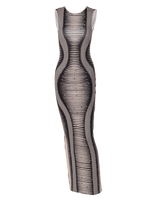 Bodycon Printed Long Dress bodycon - Divine Diva Beauty