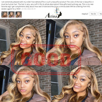 Body Wave 360 Full Lace Frontal Wig Ombre Highlight Honey Blonde Colored HD Lace Front Wig Human Hair Water Wave - Divine Diva Beauty