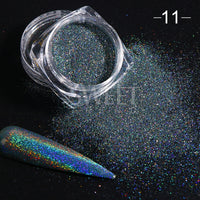 Dazzling Reflective Nails Glitter Powder Sparkly Diamond Rhinestones Pigment Shinning Silver Chrome Decoration Dust