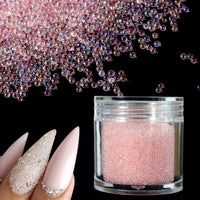 Caviar Beads Crystal Tiny Rhinestones For Manicure Glass Balls Micro Bead For Nail Decorations DIY Charms Nail Art