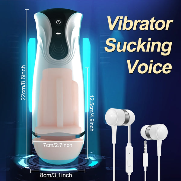 Automatic Male Masturbator Sexy Toy For Men Blowjob Sucking Masturbation With Vibrator