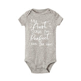 Toddler My Aunt Says Im Perfect Letter Print onesie