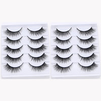 Pairs False Mink Eyelashes Natural Wispy Long Fake Lashes Handmade Winged Thick Lash For Eyelash Extension Makeup Tools