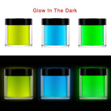 3pcs Neon Acrylic Powder Nail Art Extension Design Fluorescent Engraving Dipping Powder Acrylic Manicure