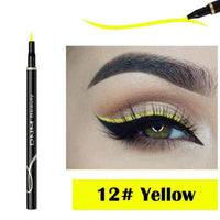 12 Colors Eyeliner Liquid Pencil Waterproof Easy To Wear Make Up Matte Eye Liner Blue Red Green White Gold Brown Eyliner