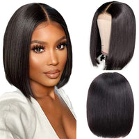 colored Bob Wig Lace Front Human Hair Wigs Color 13x4 Bob Human Hair Straight Front Lace Smooth Wig