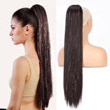 Synthetic Long Kinky Curly Ponytail Synthetic Drawstring Ponytail Clip-In Hair Extension