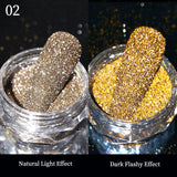 Reflective Glitter Powder Sea Salt Nail Powder Shining Nail Glitter Chrome Pigment Dust Holo Powder Nail Decoration