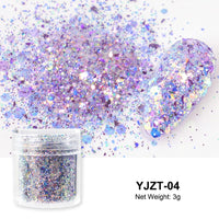 Reflective Nail Art Powder Glitter Nails Super Shinning Crystal Rhinestones Sequins Chrome Pigment UV Gel Polish DIY Decorations