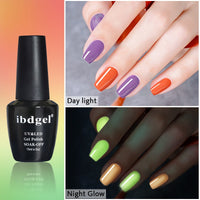 Fluorescent Glow-in-dark Gel Nail Polish Neon UV LED Nail Art Soak Off Nail Polish Luminous Nail Art Gel