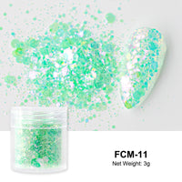 Reflective Nail Art Powder Glitter Nails Super Shinning Crystal Rhinestones Sequins Chrome Pigment UV Gel Polish DIY Decorations