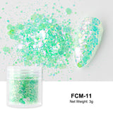 Reflective Nail Art Powder Glitter Nails Super Shinning Crystal Rhinestones Sequins Chrome Pigment UV Gel Polish DIY Decorations