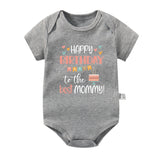 Happy Birthday To The Best Mommy Baby Clothes Newborn Boys Girls Jumper onesie bby