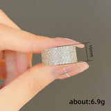 Paved CZ High Quality Silver Color Female Ring