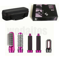 Hair Dryer 5 In 1 Electric Hair Comb Negative Ion  Brush Blow Dryer Air Comb Curling Wand Detachable tools