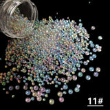 Caviar Beads Crystal Tiny Rhinestones For Manicure Glass Balls Micro Bead For Nail Decorations DIY Charms Nail Art