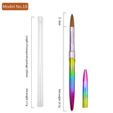 9 Size Professional Acrylic Liquid For Nail Art Pen Brush UV Gel Nail Acrylic Powder Nail Art Brush Manicure